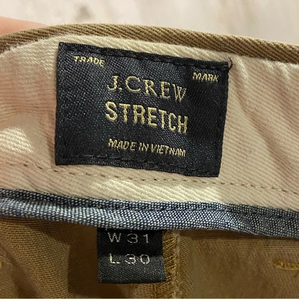 Men’s J.Crew Stretch Tan Pants 31/30